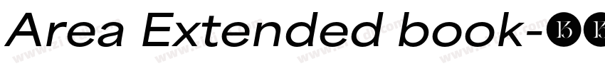 Area Extended book字体转换